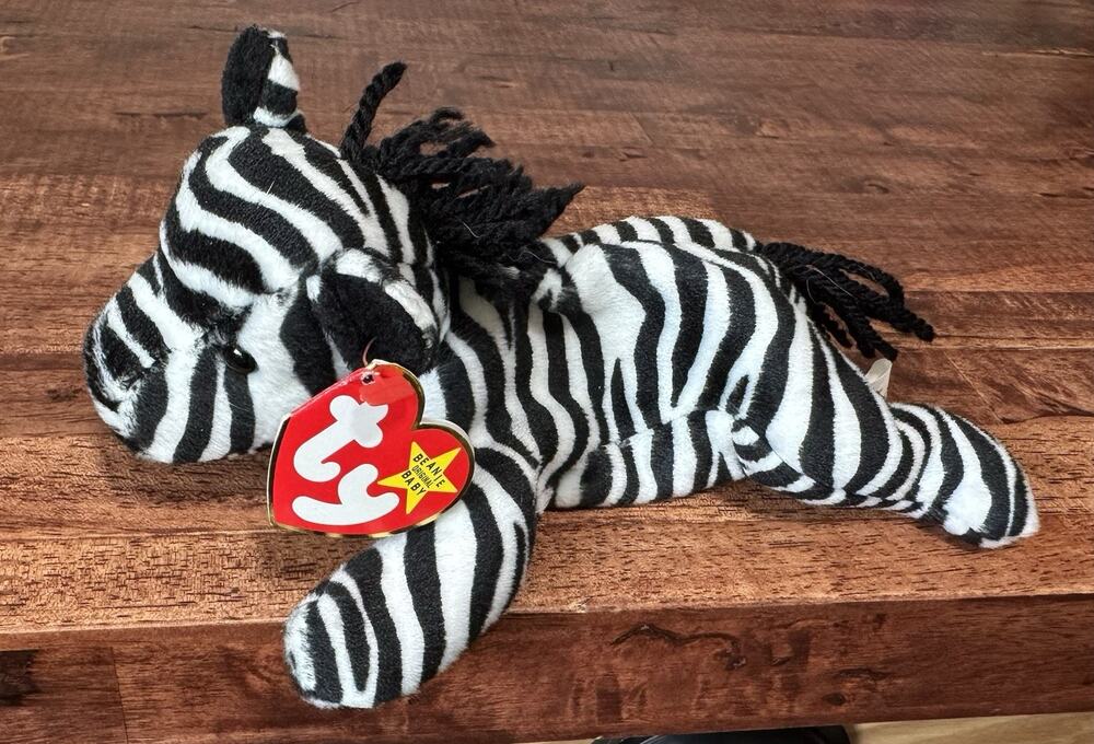 Ty Beanie Babies Baby "Ziggy" Retired. DOB 1995. Style 4063. PVC Pellets
